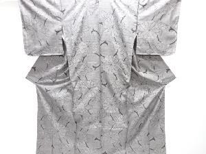 クリスマスセール大特価品　菊唐草模様織り出し本場泥大島紬着物(7マルキ)